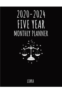Libra - 2020 - 2024 Five Year Monthly Planner