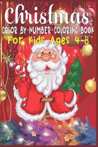 Christmas Color By Number Coloring Book For Kids Ages 4-8