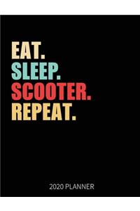 Eat Sleep Scooter Repeat 2020 Planner