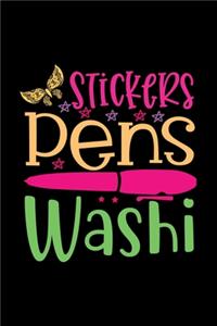 Stickers Pens Washi