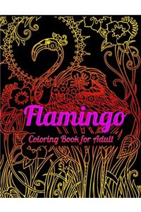 Flamingo Coloring Book for Adults