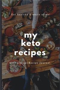 My Personal Keto Recipe Journal