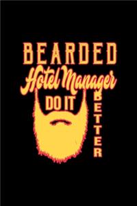 Bearded hotel manager do it better