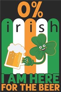 0% irish I am here for the beer