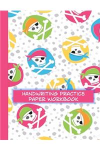 Handwriting Practice Paper Workbook