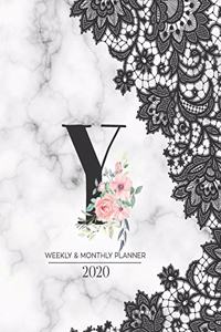 Weekly & Monthly Planner 2020 Y