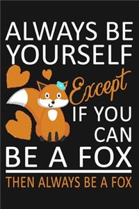 Always Be Yourself Except If You Can Be A Fox, Then Always Be A Fox.