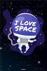 I Love Space Notebook