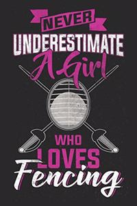 Never Underestimate A Girl Who Loves Fencing