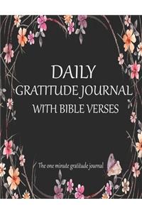 Daily Gratitude Journal With Bible Verses The one minute gratitude journal