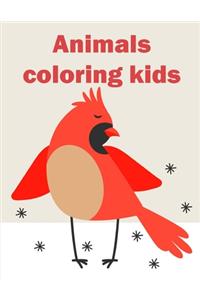 Animals coloring kids