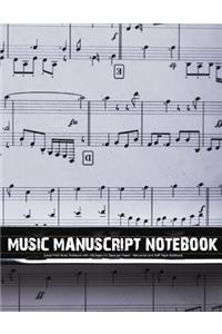 Music Manuscript Notebook