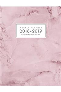 16 Month Weekly Planner 2018-2019
