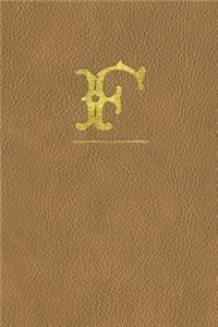 Leather Look Journal with Monogram Initial