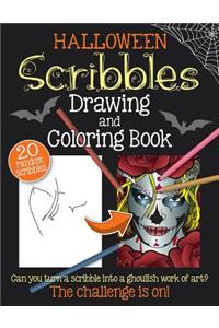 Halloween Scribbles Drawing and Coloring Book