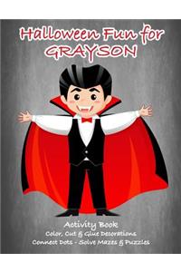 Halloween Fun for Grayson Activity Book