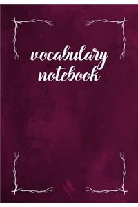Vocabulary Notebook