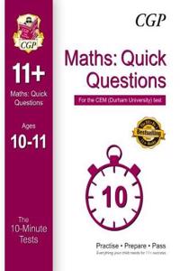 10-Minute Tests for 11+ Maths: Quick Questions Ages 10-11 - CEM Test