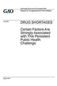 Drug shortages, certain factors are strongly associated with this persistent public health challenge