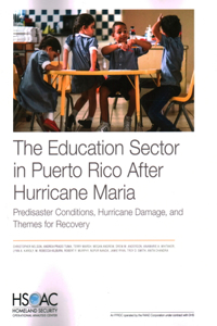 Education Sector in Puerto Rico After Hurricane Maria