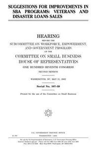 Suggestions for improvements in SBA programs