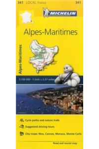 Alpes-Maritimes - Michelin Local Map 341