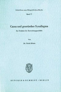 Causa Und Genetisches Synallagma