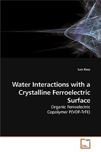 Water Interactions with a Crystalline Ferroelectric Surface
