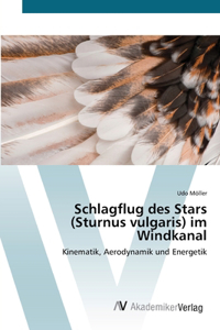 Schlagflug des Stars (Sturnus vulgaris) im Windkanal