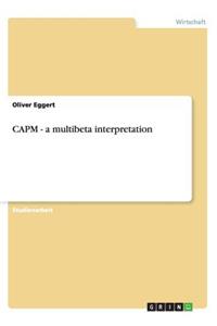 CAPM - a multibeta interpretation