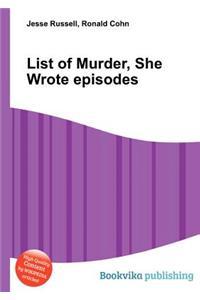 List of Murder, She Wrote Episodes