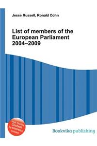 List of Members of the European Parliament 2004-2009