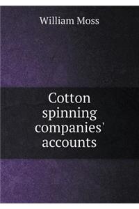 Cotton Spinning Companies' Accounts