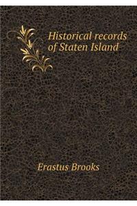 Historical Records of Staten Island