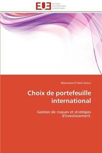 Choix de portefeuille international