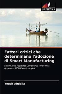 Fattori critici che determinano l'adozione di Smart Manufacturing