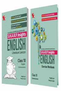 S.H.A.R.P. Insights for CBSE Class 10 English (Communicative) Literature Lexicon & Exercise Workbook (Set of 2) by Mugdha Jain (BITS Pilani, IIM-A) & Maanya Gupta (IIM-A)- Edition (2025-26)