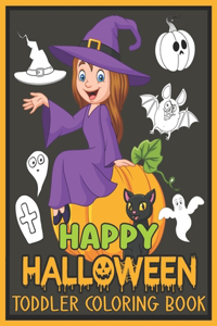 Happy Halloween Toddler Coloring Book