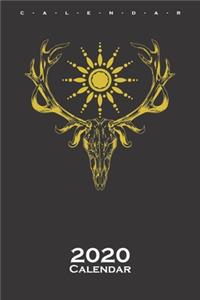 stag's head antlers Calendar 2020