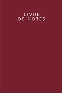 Livre de notes