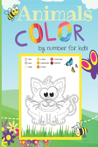 Animals Color By Number For Kids