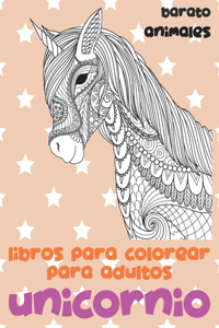 Libros para colorear para adultos - Barato - Animales - Unicornio