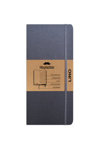 Moustachine Classic Linen Large Grey Ruled Flex