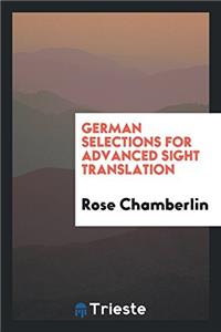 German Selections for Advanced Sight Translation