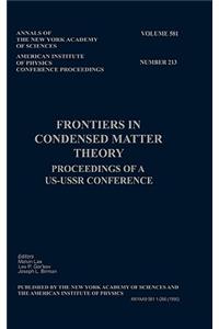 Frontiers in Condensed Matter Theory