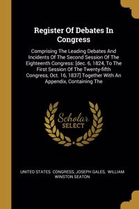 Register Of Debates In Congress