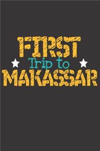 First Trip To Makassar: 6x9 Blank Composition Notebook perfect gift for your Trip to Makassar (Indonesia) for every Traveler