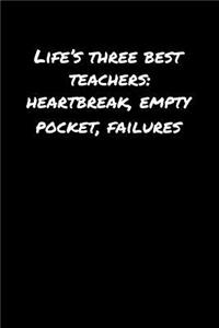 Life's Three Best Teachers Heartbreak Empty Pocket Failures
