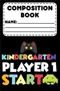 Composition Book Kindergarten Player 1 Start