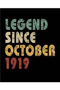 Legend Since October 1919